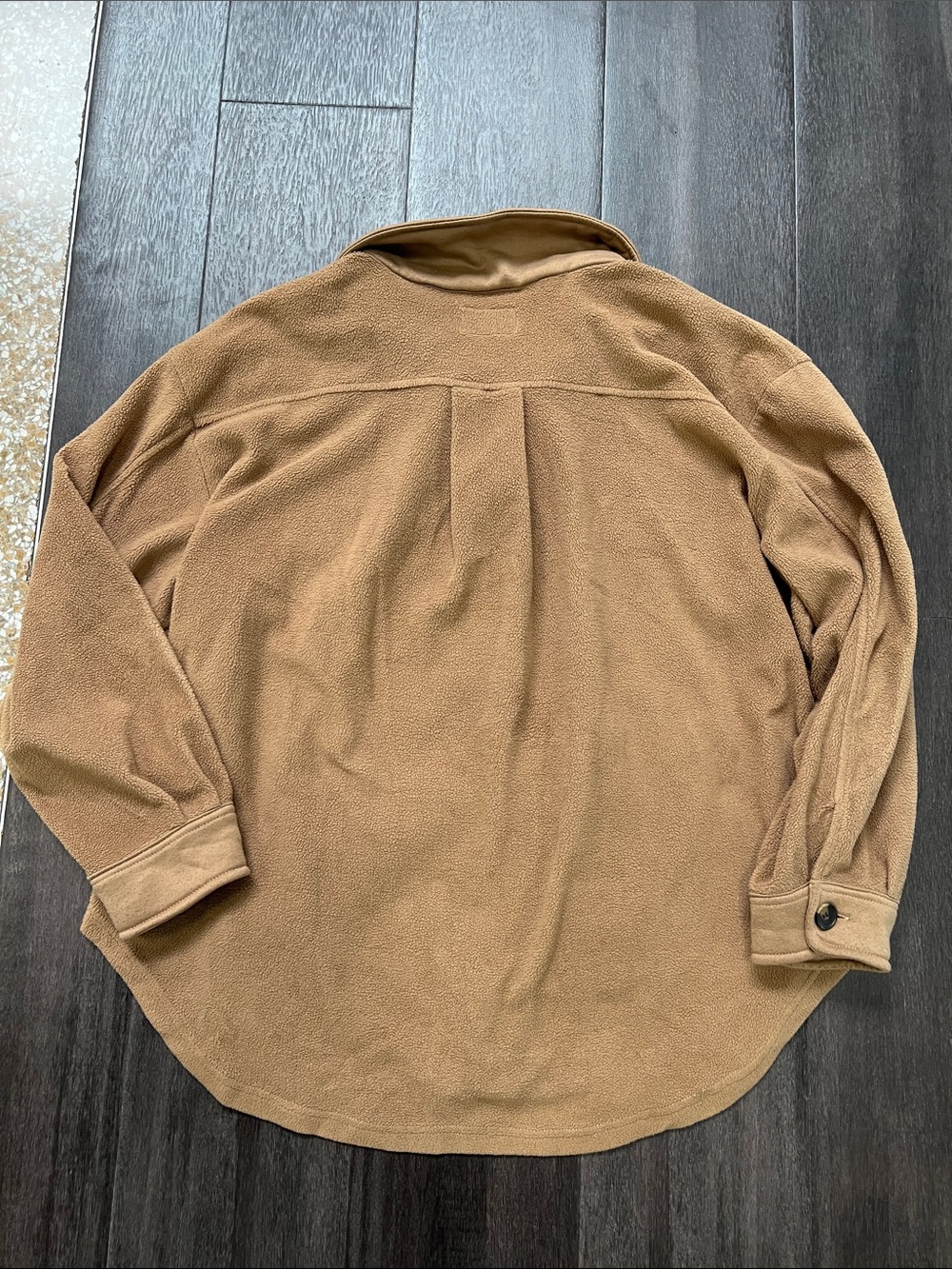 Simply blessed Tan Fleece Shacket with Chest Pockets - Picture 4 of 4